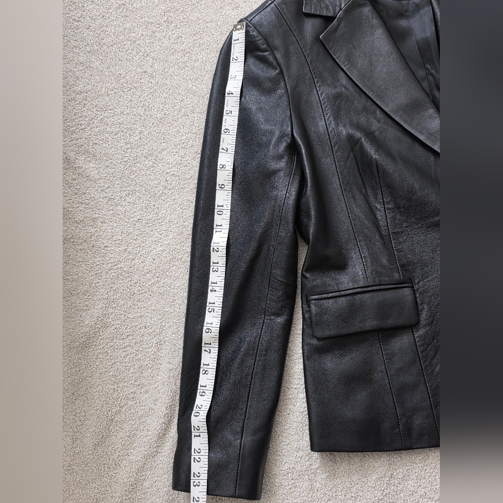CYBER MONDAY! Frame School Boy Leather Blazer Size Small (4) - Picture 14 of 15